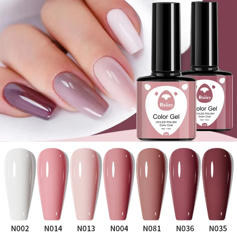 7 pçs 7.3ml gel unha polonês conjunto, verniz francês, embeber fora uv luz cura gel polonês, arte design manicure salão de beleza diy gel