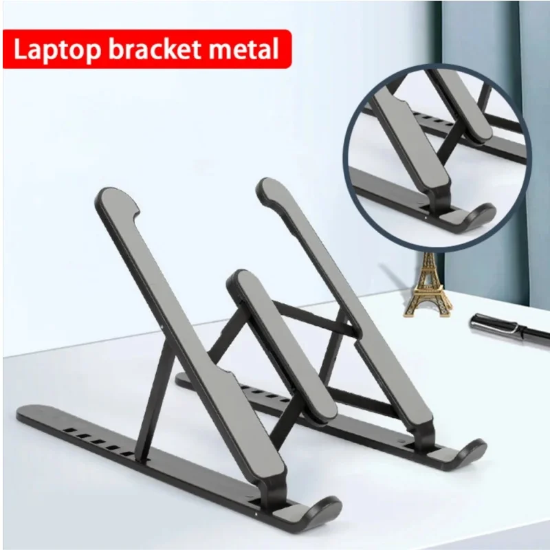 Suporte de laptop universal suporte de computador, suporte de computador de ângulo ajustável, estável, portátil e dobrável