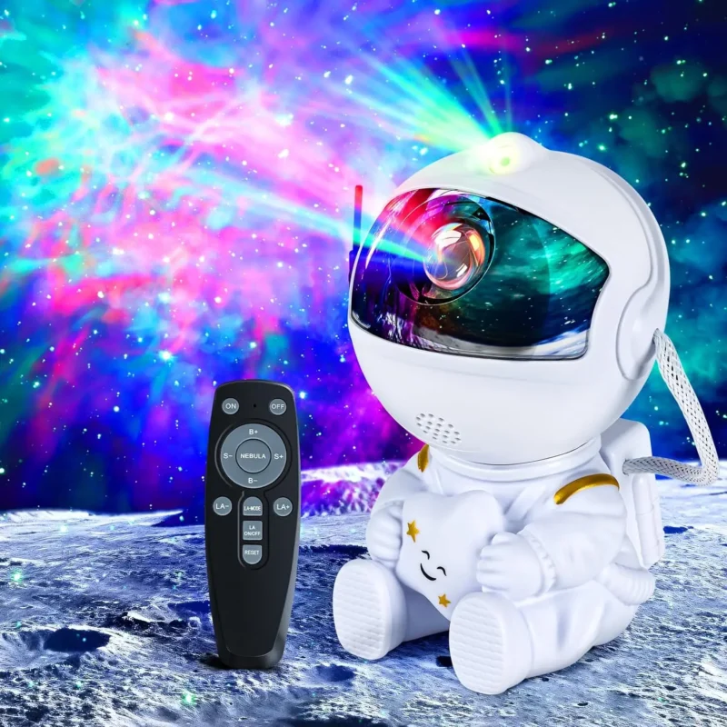 Astronauta céu estrelado projetor para adultos, Galaxy Night Light, estrela projetor, lâmpada LED astronauta, quarto e sala de jogos