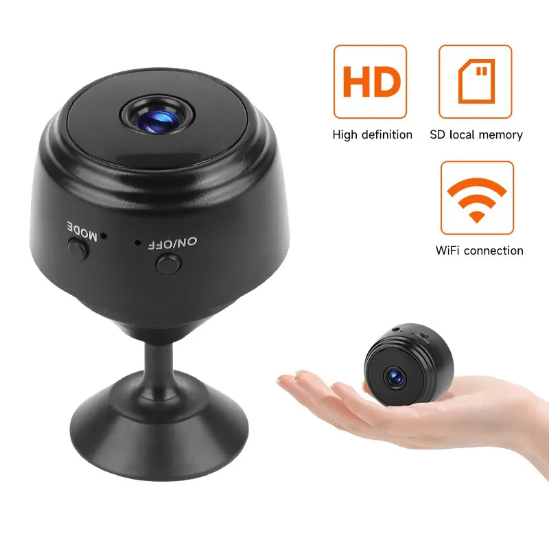 Câmera de Vigilância Segurança Sem Fio, Monitor Inteligente, Filmadora Sensor, Vídeo Web, Segurança Doméstica, WiFi, A9, HD