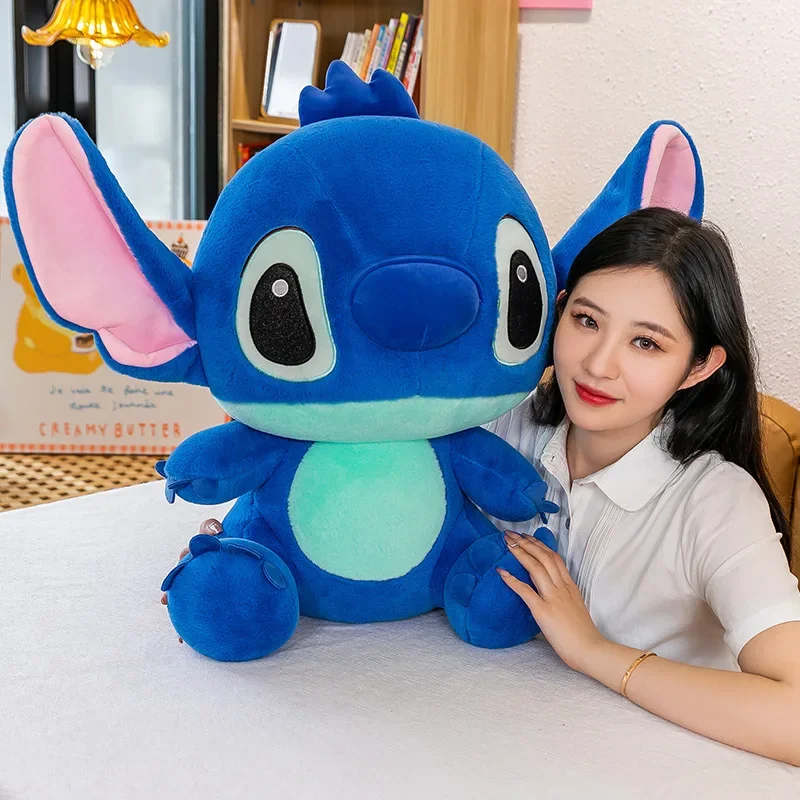 Stitch Bonecas de pelúcia infantis, animes de desenho animado, brinquedos do bebê, presentes de aniversário