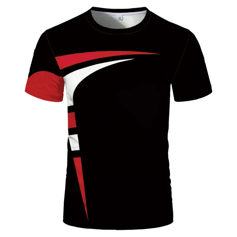 Camiseta grande, estampada em 3D masculina